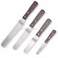 Amazon Hot sale 3pcs Metal mini icing spatula,rubber spatula